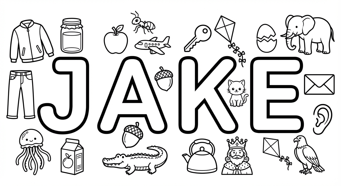 Sounds Like Worksheet: Surround the letters of your name with objects that sound the same